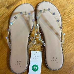 NWT A New Day flip flops